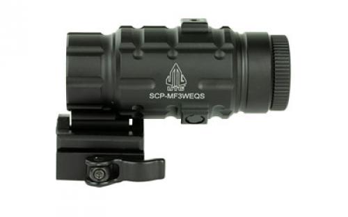 Leapers, Inc. - UTG SWATFORCE Magnifier Series, 25mm, 3X Magnifier with Innovative Flip-to-side, with Quick Detach Mount, Black SCP-MF3WEQS
