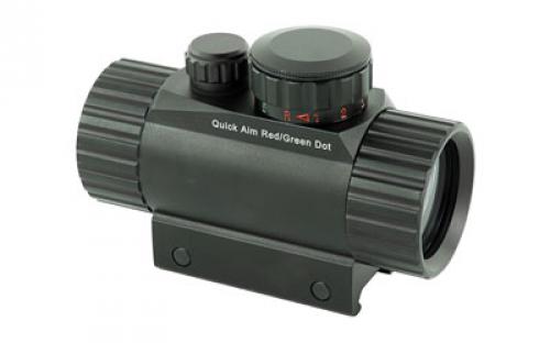 Leapers, Inc. - UTG SWATFORCE Red Dot Sight, Fits Picatinny, New Generation, 4", Red/Green Dot Sight, with Integral Picatinny Mounting Deck, Black SCP-RD40RGW-A