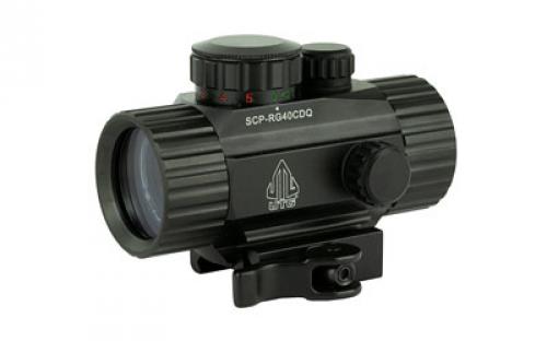 Leapers, Inc. - UTG Instant Target Aiming Sight, 3.8, 38mm, Black, Red/Green Circle Dot, w/Integral QD Mount SCP-RG40CDQ