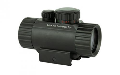 Leapers, Inc. - UTG Instant Target Aiming Sight, 3.8", 38mm, Black, Red/Green Circle Dot, w/Integral QD Mount SCP-RG40CDQ