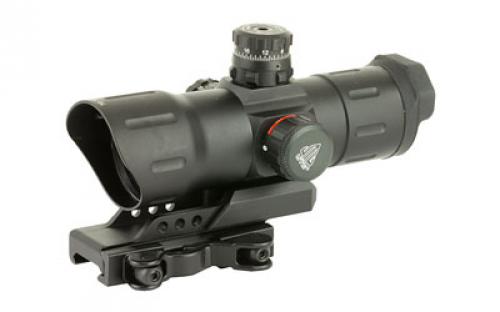 Leapers, Inc. - UTG Sight, 6, 38mm, Fits Picatinny, Black, Red/Green CQB T-Dot, ITA-Instant Target Aiming, with Offset QD Mount SCP-TDTDQ