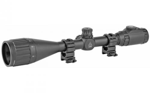 Leapers, Inc. - UTG Hunter Rifle Scope, 6-24X 50, 1, 36-Color Mil-Dot Reticle, with Rings, Black SCP-U6245AOIEW