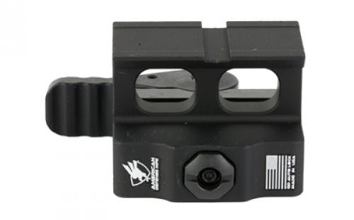American Defense Mfg. AD-509T, Optic Mount, Co-Witness Height, Anodized Finish, Black, Quick Release, Fits Holosun 509T Footprint AD-509T-10-STD