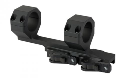 American Defense Mfg. Delta Scope Mount, Quick Detach, Horizontal split rings, 2" Offset, Black AD-DELTA-C-30-STD