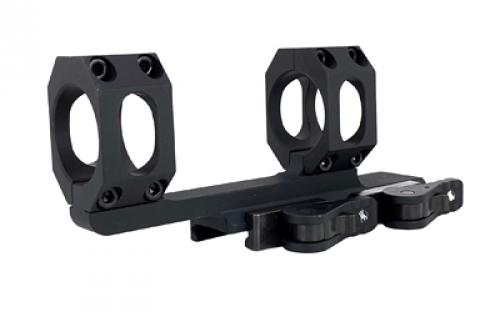 American Defense Mfg. AD-Recon Scope Mount, Dual Quick Detach,  Vertical Spit Rings, 2 Offset, 34MM, Standard Height, TAC Aluminum Levers, Black AD-RECON-34-TAC