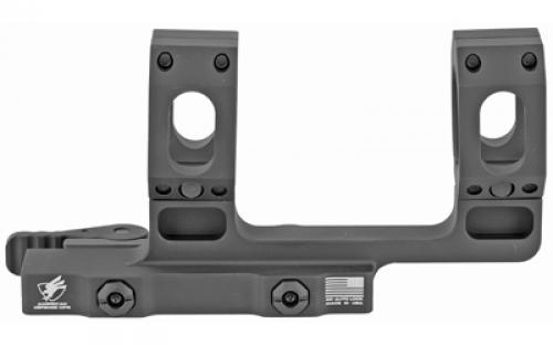 American Defense Mfg. AD-RECON Scope Mount, Dual Quick Detach, Vertical Spit Rings, 2" Offset, 30MM, High Height, Black AD-RECON-H-30-STD