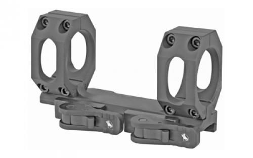 American Defense Mfg. AD-RECON-SL Scope Mount, Dual Quick Detach, Vertical Spit Rings, 2" Offset, 34MM, High Height, Titanium Lever System, Black AD-RECON-SL-34-STD