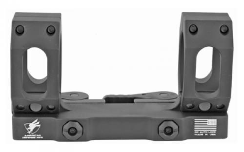 American Defense Mfg. AD-RECON-SL Scope Mount, Dual Quick Detach, Vertical Spit Rings, 2" Offset, 34MM, High Height, Titanium Lever System, Black AD-RECON-SL-34-STD