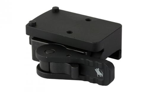 American Defense Mfg. Mount, Fits Trijicon RMR, Left Hand Lever, Lightweight, Quick Release, Black AD-RMR-LW-L-STD