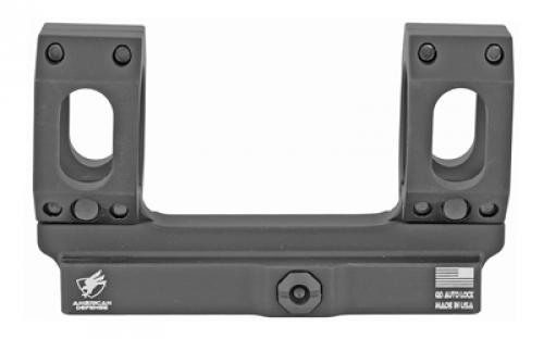 American Defense Mfg. AD-Scout-S Mount, Quick Detach, Vertical Split Rings, 30MM, Black AD-SCOUT-S-30-STD