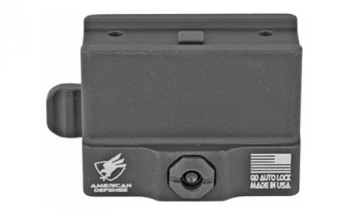 American Defense Mfg. Mount, Quick Detach, Fits Aimpoint T1/T2/CompM5, Lower 1/3 Co-witness Height, Black AD-T1-11-STD