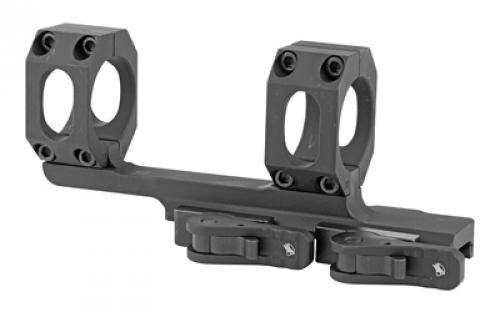 American Defense Mfg. AD-Recon Scope Mount, Dual Quick Detach,  Vertical Spit Rings, 2" Offset, 30MM, Standard Height, TAC Aluminum Levers, Black AD-RECON-30-TAC