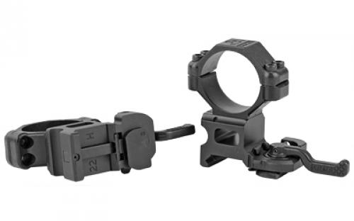 A.R.M.S., Inc. Ring, Fits 30mm Tube, High Height, ARMS #22, Black 22HIGH