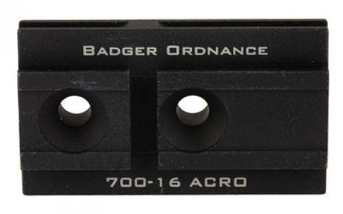 Badger Ordnance C1 12 O'Clock Top Optical Platform, Fits Aimpoint Acro, For Use with C1 Arc, Anodized Finish, Black 700-16B