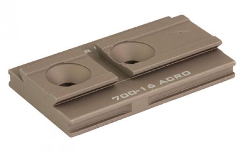 Badger Ordnance C1 12 O'Clock Top Optical Platform, Fits Aimpoint Acro, For Use with C1 Arc, Anodized Finish, Tan 700-16