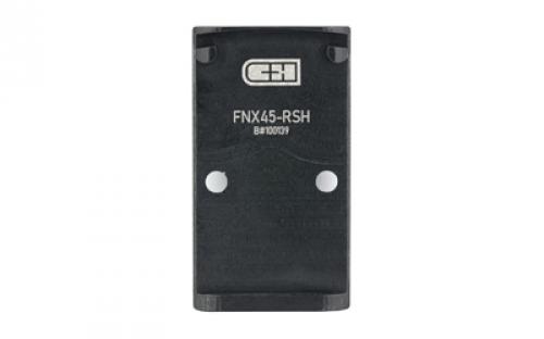 C&H Precision Weapons CHP Adapter Plate, Converts the FNX 45 to the Trijicon RMR/SRO, Holosun 407C/507C/508C/508T, Anodized Finish, Black, Includes Mounting Hardware FNX45-RSH