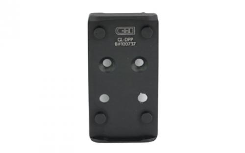 C&H Precision Weapons CHP Adapter Plate, Fits the Glock MOS (Not the Glock 43x or 48) Converting it to the Delta Point Pro, Anodized Finish, Black, Includes Mounting Hardware GL-DPP-EFLX