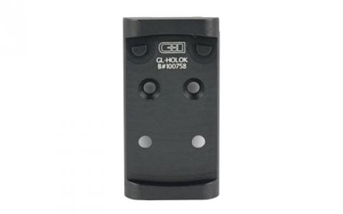 C&H Precision Weapons CHP Adapter Plate, Fits the Glock MOS (Not the 43X or 48) Converting it to the Holosun 407/507K, Anodized Finish, Black, Includes Mounting Hardware GL-HOLOk