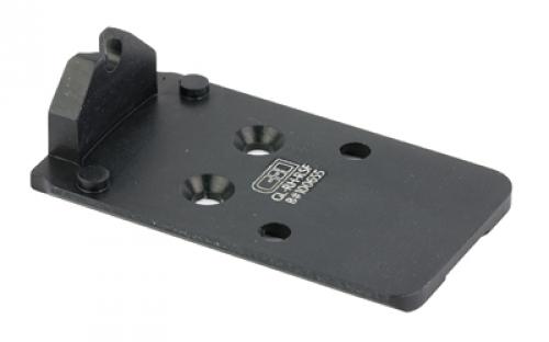 C&H Precision Weapons CHP Adapter Plate, For Glock MOS Converting it to the Trijicon RMR, Holosun 407C/507C/508C/508T, Anodized Finish, Black, Includes Mounting Hardware GL-RH-RSF