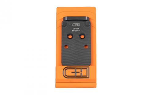C&H Precision Weapons CHP Adapter Plate, Fits the Glock MOS (Not 43x or 48) Converting it to the Trijicon RMR/SRO, Holosun 407C/507C/508C/508T, Anodized Finish, Black, Includes Mounting Hardware GL-RSH