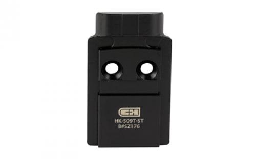 C&H Precision Weapons Heckler & Koch VP9, Holosun 509T, Mount, Black, Fits H&K VP9, Anodized HK-509T-ST