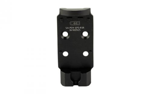 C&H Precision Weapons V4, Optic Mounting Plate, Fits Springfield Prodigy, For Holosun EPS/EPS Carry, Anodized Finish, Black SA-PDY-EPS-RSR
