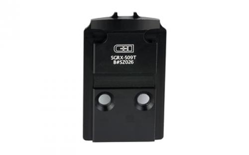 C&H Precision Weapons CHP Adapter Plate, Converts the Sig P320 RX/Pro Series/AXG to the Holosun 407/507K, Anodized Finish, Black, Includes Mounting Hardware SGRX-HOLOk