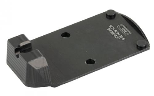 C&H Precision Weapons CHP Adapter Plate, Converts the Sig P320 X Series (X-FIVE, X-COMPACT, X-CARRY) to the Trijicon RMR/SRO, Holosun 407C,507C,508T, Anodized Finish, Black,Includes Mounting Hardware and 10-8 Rear Sight SGX-RSH-10-8