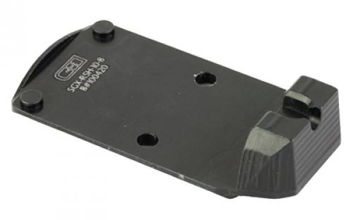 C&H Precision Weapons CHP Adapter Plate, Converts the Sig P320 X Series (X-FIVE, X-COMPACT, X-CARRY) to the Trijicon RMR/SRO, Holosun 407C,507C,508T, Anodized Finish, Black,Includes Mounting Hardware and 10-8 Rear Sight SGX-RSH-10-8