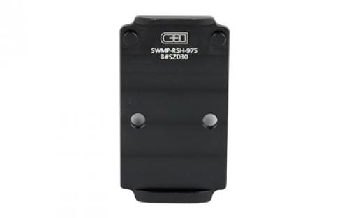 C&H Precision Weapons CHP Adapter Plate, Converts the S&W 2.0 Core to Trijicon RMR/SRO/Holosun 407C/507C/508C/508T, Anodized Finish, Black, Includes Mounting Hardware SWMP-RSH-975