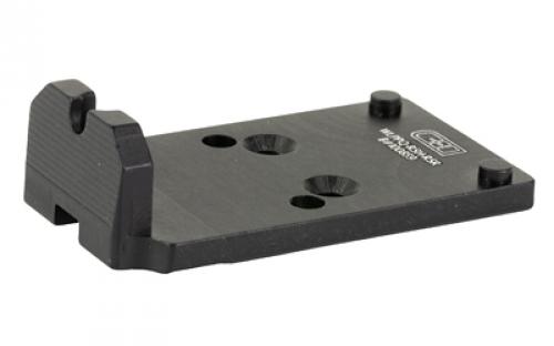 C&H Precision Weapons CHP Adapter Plate, Converts the Walther PPQ (Q4/Q5) to the Trijicon RMR/SRO, Holosun 407C/507C/508C/508T, Anodized Finish, Black, Includes Mounting Hardware WLPPQ-RSH-RSR