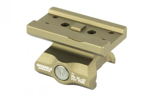 Geissele Automatics Super Precision, Mount, Fits Aimpoint T1, Absolute Co-Witness, Desert Dirt Color, Product Finishes, Shade Variations and Other Imperfections Are Normal Due to the Manufacturing Process 05-401S