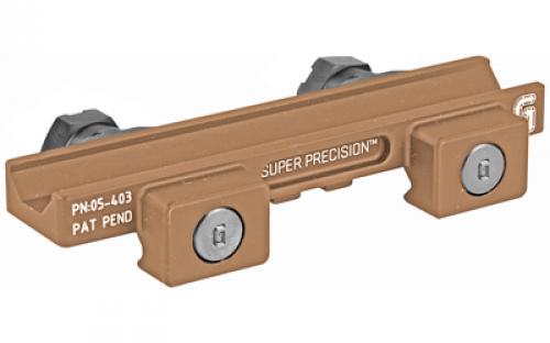 Geissele Automatics Super Precision, Mount, Fits Trijicon ACOG 4X, Desert Dirt Color, Anodized Finish, Product Finishes, Shade Variations and Other Imperfections Are Normal Due to the Manufacturing Process 05-403S