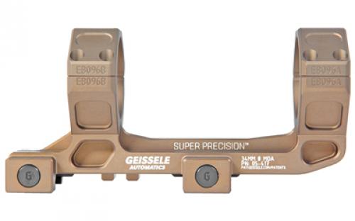 Geissele Automatics Super Precision, Mount, 34mm, Desert Dirt Color, Anodized Finish, Product Finishes, Shade Variations and Other Imperfections Are Normal Due to the Manufacturing Process 05-417S