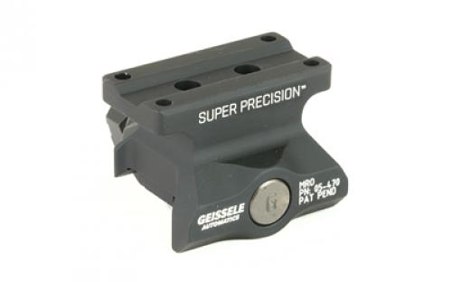 Geissele Automatics Super Precision, Mount, Fits Trijicon MRO, Lower 1/3 Co-Witness, Black 05-470B