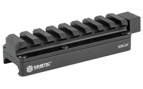 Kinetic Development Group, LLC SIDELOK, Universal Scope Riser, Standard, Fits Picatinny, Black Finish, .62 Rail Height SID5-100