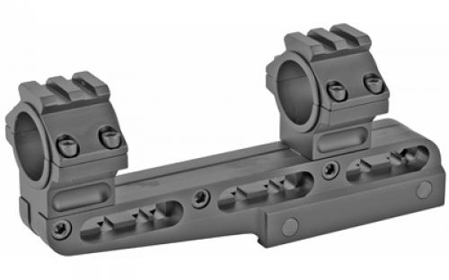 Konus One-Piece Expandable Cantilever Mount, Fits 32mm to 60mm Objective Lenses, For 1 and 30mm Scopes, Weaver/Picatinny, Base Expands from 166mm to 210mm, Matte Black 7219