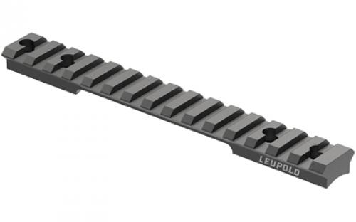 Leupold BackCountry, 1 Piece Base, Fits Savage 10/110 Short Action Round Receiver, #8-40 Screws, Matte Black 180953