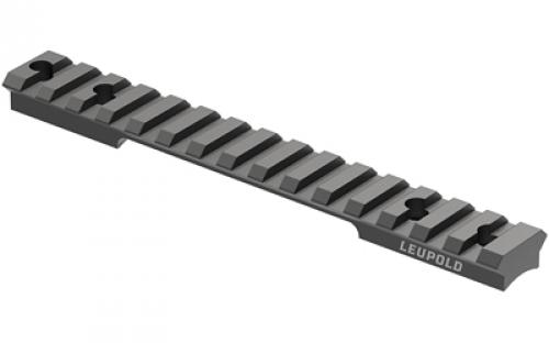 Leupold BackCountry, 1 Piece Base, Fits Savage 10/110 Short Action Round Receiver, #8-40 Screws, Matte Black, 20 MOA 180954