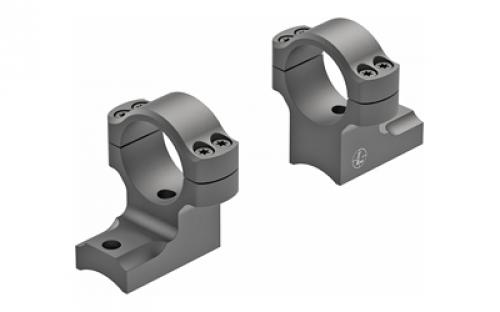 Leupold BackCountry, Rings, 1 High, 2 Piece, Fits Savage 10/110 Round Receiver, #8-40 Screws, Matte Black 181334