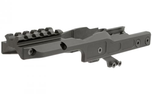 Midwest Industries Alpha Series Railed Dot Mount, Fits Most AKM Pattern Rifles, Only Compatible with Midwest Alpha Series Handguard, Black MI-AK-ALPHA-RDM