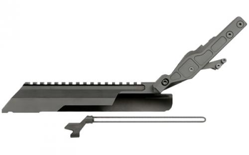 Midwest Industries Alpha AK Railed Top Cover/Dust Cover, Fits Most AKM Pattern Rifles, Only Compatible with Midwest Alpha Series Handguard, Black MI-AK-ALPHA-RTC