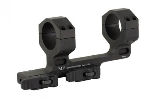 Midwest Industries Scope Mount, 34mm, Quick Detach Mount, 1.93 Height With 1.5 Offset, Fits Picatinny, Anodized Finish, Black MI-QD34SMH