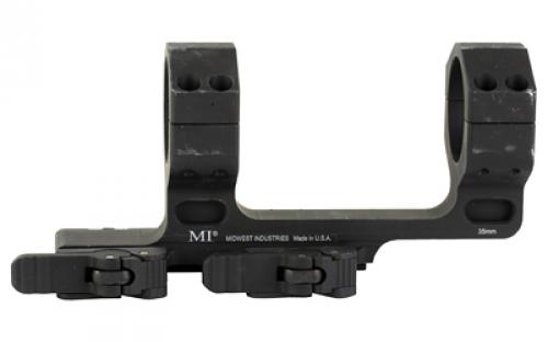 Midwest Industries Scope Mount, 35mm, Quick Detach Mount, 1.93" Height With 1.5" Offset, Fits Picatinny, Anodized Finish, Black MI-QD35SMH
