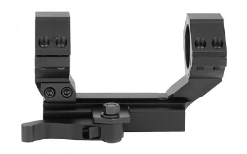 NCSTAR AR15 Adjustable Scope Mount QR, Black, Fits Picatinny Rails, Supports 30mm or 1" Scope, Includes 1" Inserts MARCQ