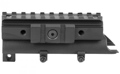 NCSTAR SKS Tri-Rail Receiver Cover, Black, Fits SKS, Replaces Existing SKS Receiver Cover and Provides (3) Rails for Mounting, See-Through Design Allows the Shooter to Use Iron Sights while Mounted MTSKS