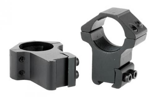 NCSTAR 3/8" Dovetail Rings, Supports 1" Scope Tubes , Black, 2 Piece, Fits on 3/8" Dovetail Rails RB27