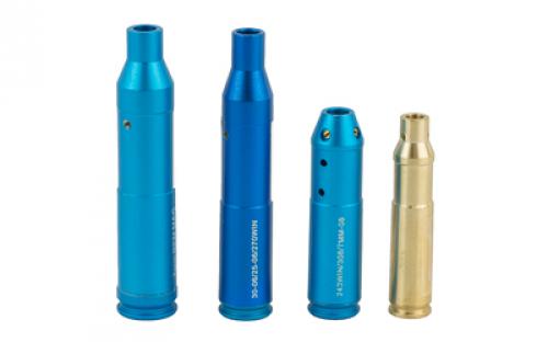 NCSTAR Laser Cartridge Bore Sighter Kit, Includes (4) Cartridges (7MM Rem Mag, 30-06 Sprg, 308WIN., 223REM), Red Laser TLZSET