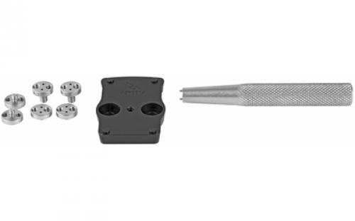 Rival Arms Slide Mounted Optics Adapter, Trijicon RMR to Vortex/Docter Pistol Red Dot Adapter, Black RA-RA45R001A