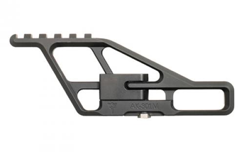 RS Regulate Front Biased Lower, Modular Side Mount, Fits AKM Type Rifles, Matte Finish, Black, Not Compatible with Folding Stocks AK-301M